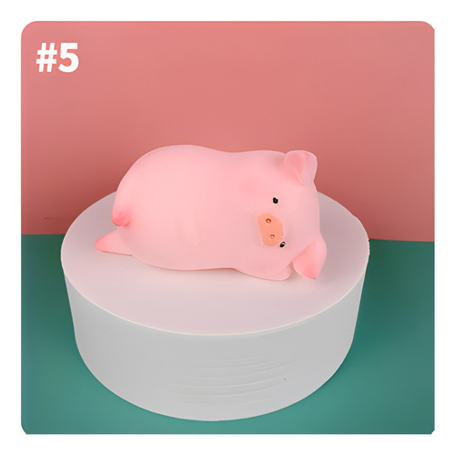 Figura Decorativa Cerdito Rosa Cute Piggy Automóvil