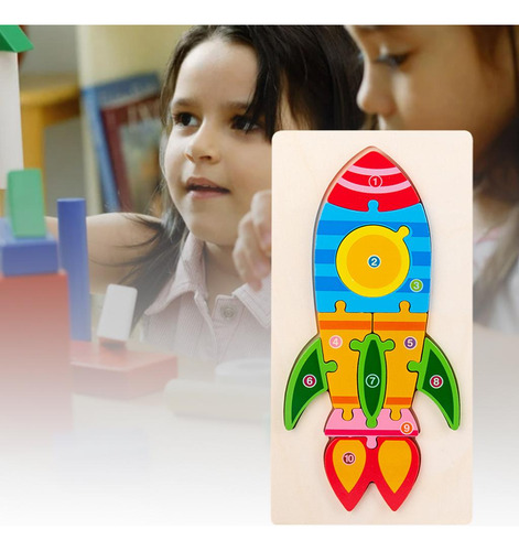 Juguete Educativo De Aprendizaje Temprano De Cohete