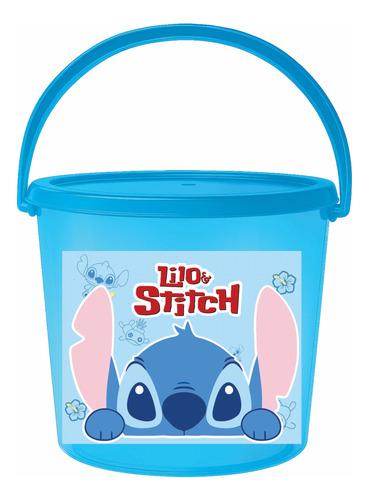Dulcero Lilo Y Stitch Cubeta 30pz Más Regalito