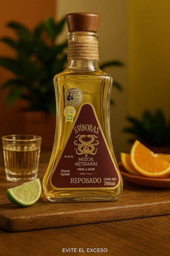 Mezcal Reposado 8 VĂboras - 100% Agave Artesanal 750ml
