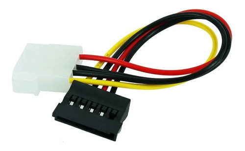 Cable De Poder Molex Macho A Sata Hembra 15 Centimetros 