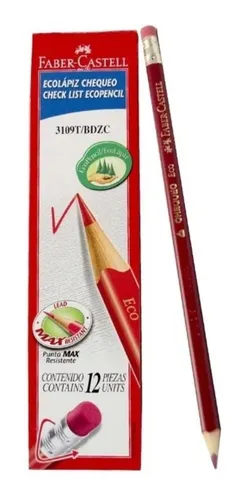 Lápiz Chequeo Triangular X12 Und Faber Castell X5 Cajas