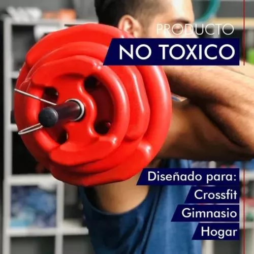 Par Discos Pesas Plastico De 5 Y 2,5 Kg Body Fitness Pump