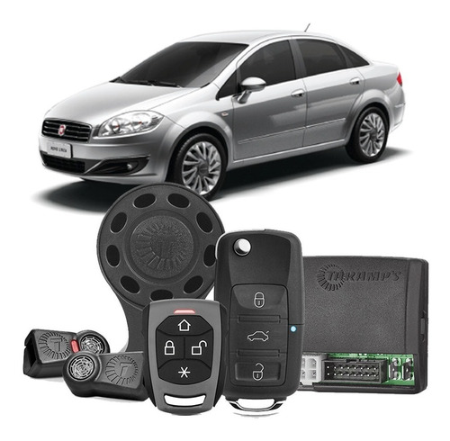 Alarme Carro Taramps Tw 20ch G4 Chave Canivete Fiat Linea