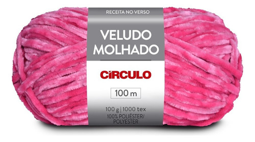 Fio Lã Veludo Molhado Círculo 100g 100m - Imediato Cor 3334 - Cereja