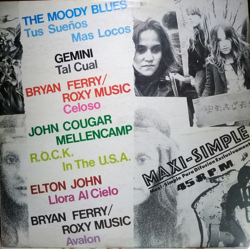 Lp  Moody Blues/geminis Y Otros(maxi -simple 45 R.p.m.)