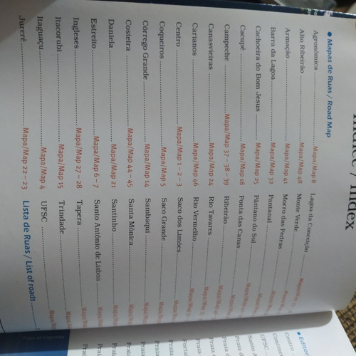 Livro Florianópolis , Tourist Tips / Road Maps - 13 A