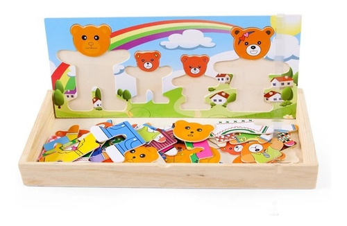 Puzzle Rompecabezas Encaje Niños/bebes De Madera