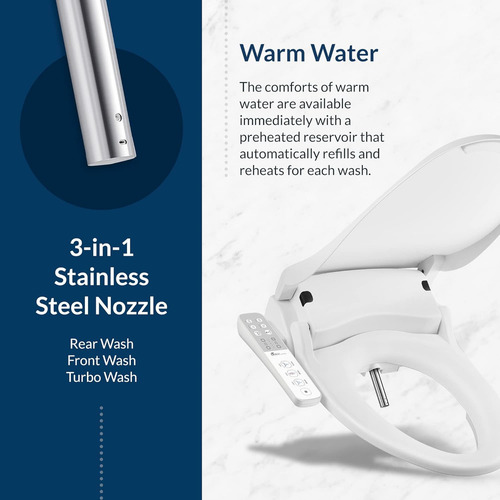 Slim One - Asiento De Inodoro Inteligente Color Blanco ...