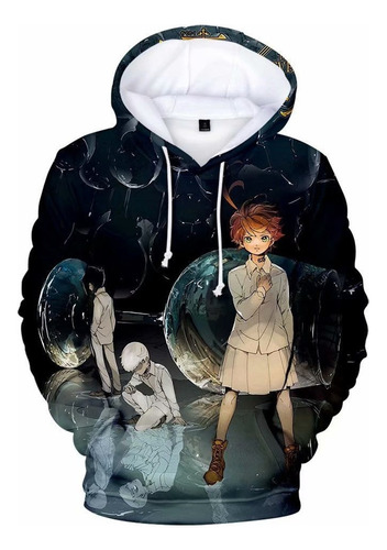 Anime The Promeed Neverland Sudaderas De Manga Larga