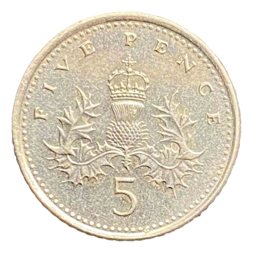 Inglaterra - 5 Pence - Año 2006 - Km #998 - Insignia Escocia