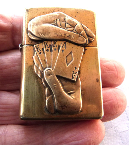 Monijor62-antiguo Coleccion Tematica Cartas Poker Zippo Func (Usado)