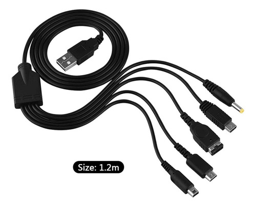 Z Cable De Carga Usb 5 En 1 For U New 3ds Ndsl Gba Sp Dsi