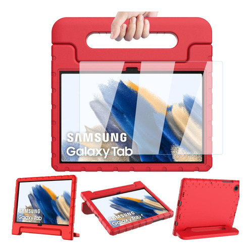 Mica + Funda Para Galaxy Tab A9 Plus 2023 Sm-x210 Agarradera