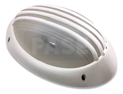 Aplique Tortuga Blanco Rejas + Foco Lámpara Led 9w Cálida Color Cobre/blanco