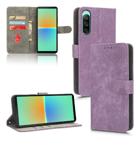 Funda Para Sony Xperia 10 Iv Flip Folio Cartera Magnética