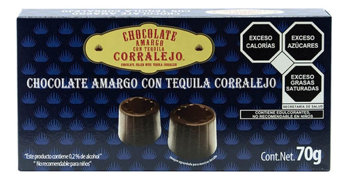 Chocolates Con Tequila Corralejo 70 Gr