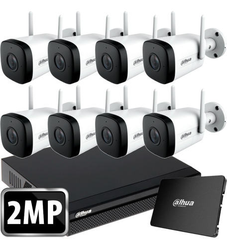 Kit Ip Seguridad Dahua Dvr 16 + 8 Camaras Wifi Audio +1tb