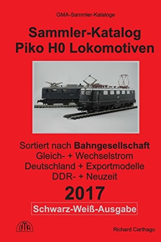 Sammlerkatalog Piko H0 Lokomotiven 2017 Nach Bahngesellschaf
