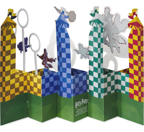 Tarjeta Pop Up Cumpleaños Harry Potter Quidditch