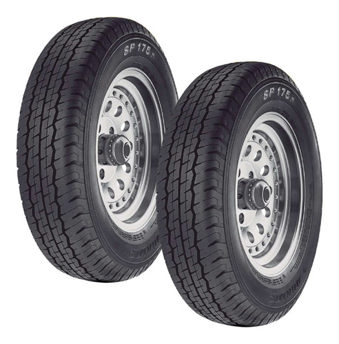 Kit 2 Llantas 195r15 106r Dunlop Sp 175m Radial