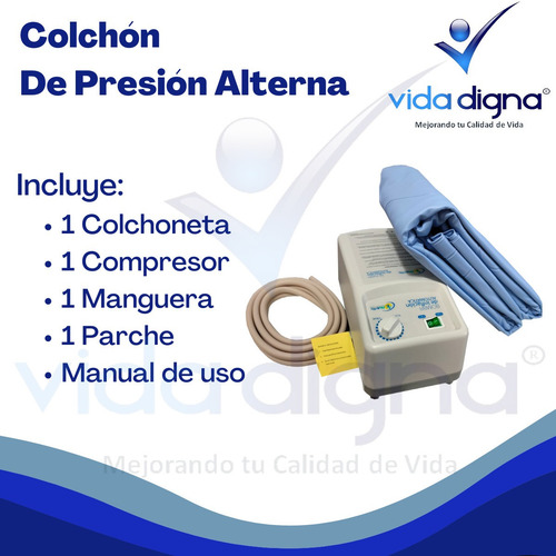 Colchon De Presion Alterna Antillagas - Color Azul