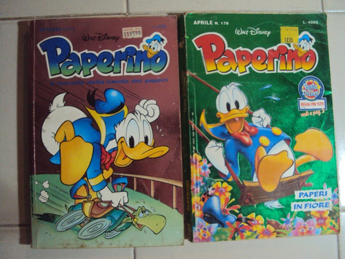 Lote De 2 Comics: Paperino. En Italiano.