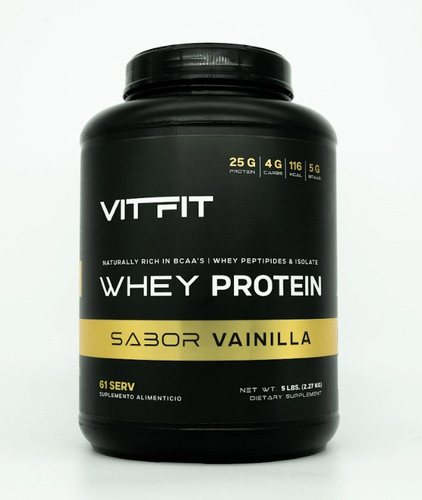 Proteina Vitfit Whey Iso  2.27kg - 61 Servs, Polvo