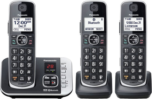Telefono Panasonic Inalambrico 3 Unidades + Dect 6.0 + New