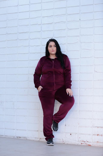 Imagem 6 de 6 de Conjunto Feminino Plus Size Plush G1 G2 G3 Veludo De Inverno