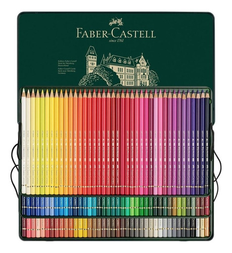 Lápiz Polychromos Faber Castell 120 Colores Caja Metálica