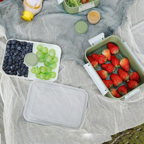 Juego De 3 Contenedores Bento Para Alimentos Y Ensaladas