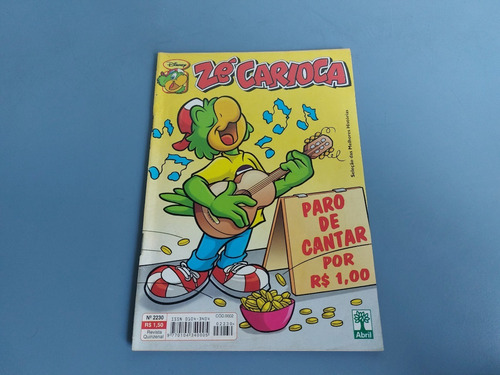 Antigo Gibi Zé Carioca Nº 2230 Editora Abril Disney 2003 (Usado)