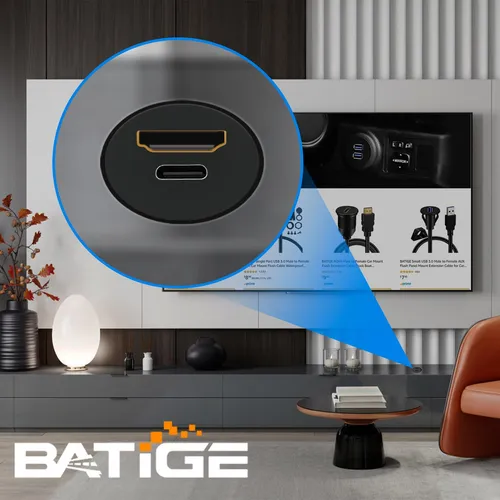 Batige Micro Hdmi Macho A Hdmi Hembra Y Tipo C 3.1 Macho A H