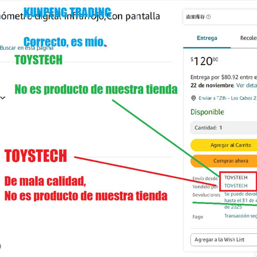 Termometro Digital,termómetro Digital Infrarrojo,con