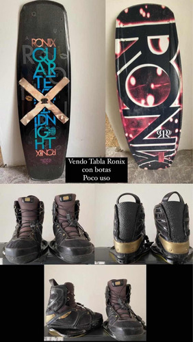 Tabla Wakeboard Ronix Hibrida + Botas Ronix