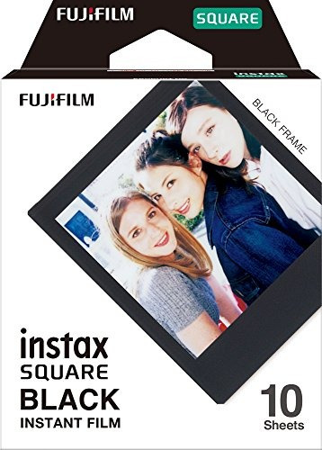 Fujifilm Instax Square Black Film 10 Exposures Camera