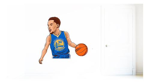 Vinilo Adhesivo Pared Decorativo Stephen Curry Nba 100cms