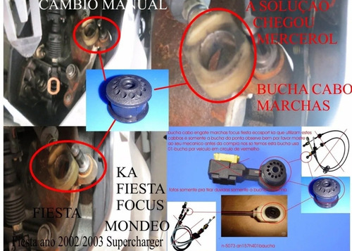 Imagem 5 de 8 de Bucha Do Cabo Seleção Marchas Fiesta Ka Focus Escosport