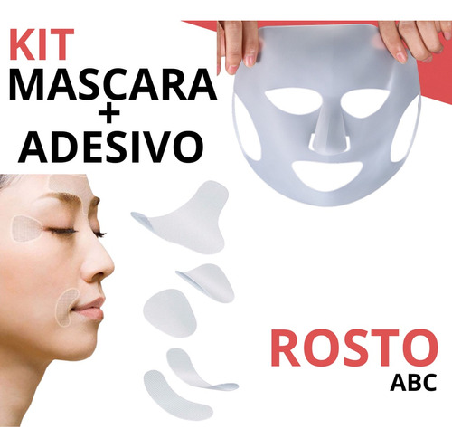 Kit Fita Adesiva Gel De Ativos Hidratantes+masc. De Silicone