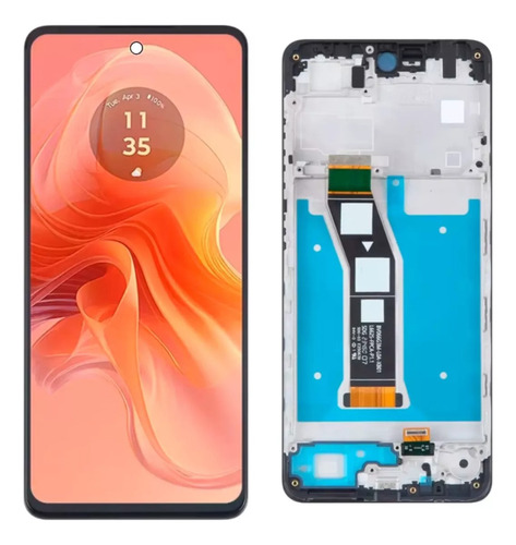 Tela Frontal Compatível Moto G04 G04s Com Aro Completo