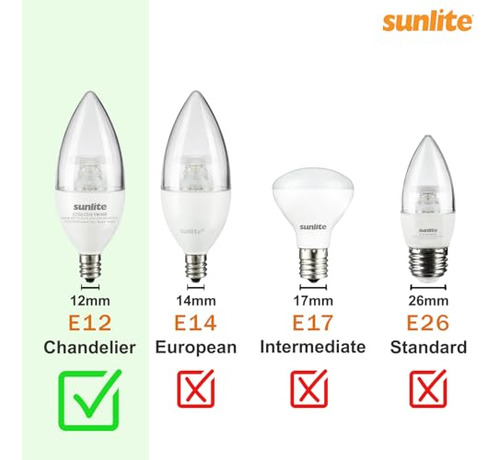 Bombilla Incandescente 15w Punta Llama, Base E12, 2600k Tran