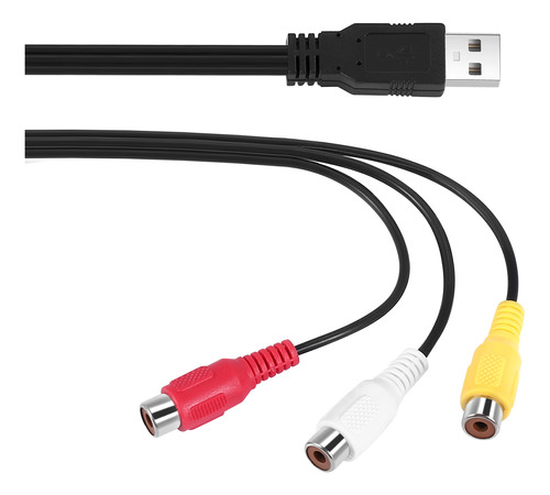 Cable Usb A 3rca, Usb Hembra A Vídeo Av Compuesto, Rgb, 3 Rc