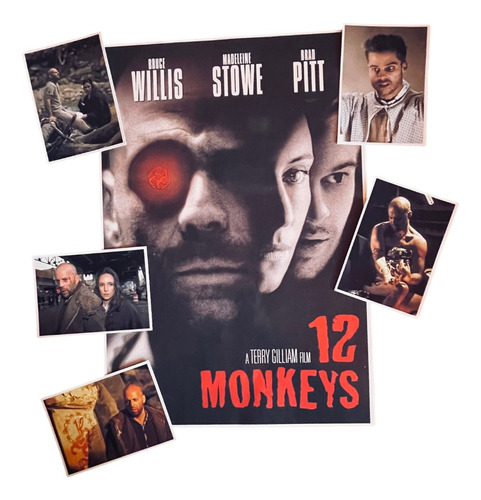 Poster 12 Monkeys - 48x33 Cms+5 Postcards De 10x15 Cms