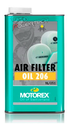 Aceite Filtro Aire Motorex Air Filter Oil 206 En Lata 1l