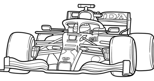Imprimible Fórmula 1 Para Colorear Colapinto Verstappen
