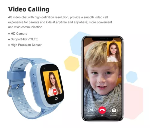 Smartwatch 1.4 Reloj Infantil Gps Video Llamadas Camara