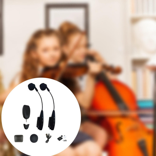 Clip En Instrumento Musical Micrófono Micrófono Doble