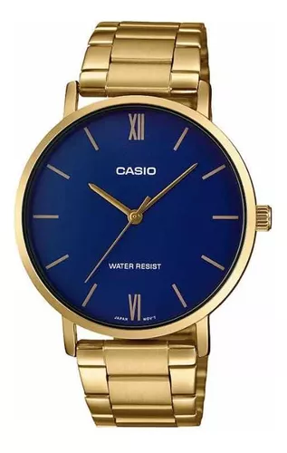 Reloj Mujer Casio Ltp-vt01g-1b Dorado Análogo