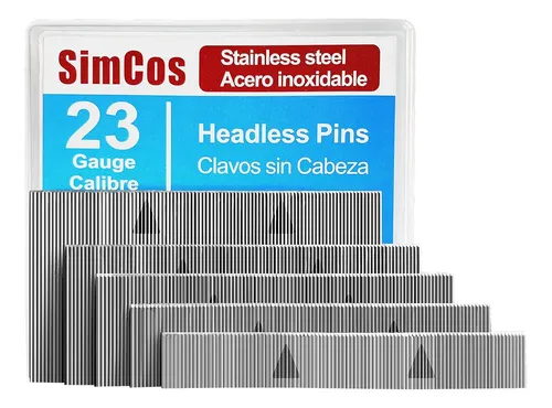 Clavos De Acero Inoxidable De Calibre 23 Clavos Sin Cabez...